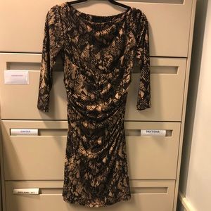 Lauren Ralph Lauren Snake Skin Pattern Dress 10P